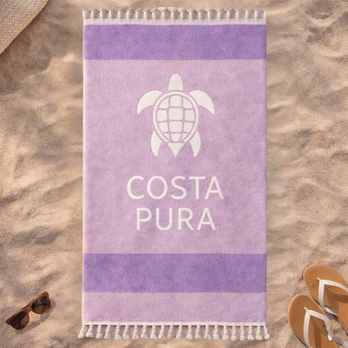 COSTA PURA® Beach Towel | Sea Turtle Edition