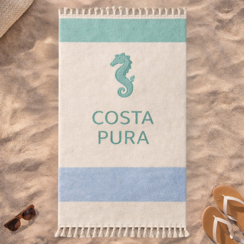 COSTA PURA® Beach Towel | Seahorse Edition